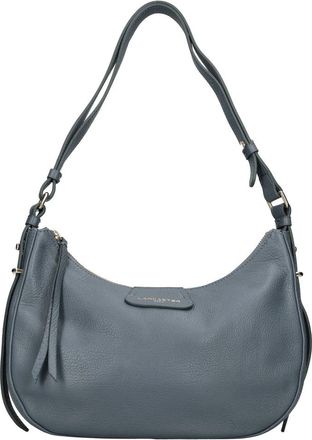 Lancaster Lederen Tas met Hamertextuur - Dames - Schoudertassen - Blauw - ONE Size - Leer - Tassen