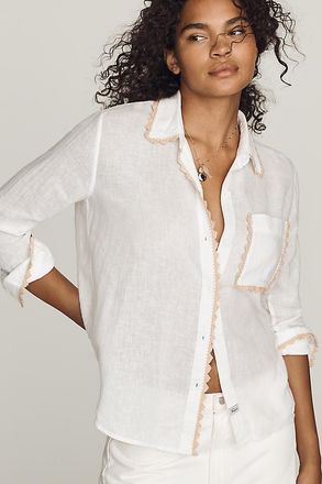 Rails Saya Linen Buttondown Blouse