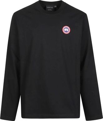 Canada Goose Vantage Long Sleeve T-Shirt - Heren - Longsleeves - Zwart - L - Tops