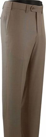 Ballin Mens Giuseppe Lana Seta Trilogy Italian Luxury Trouser - Houston Modern Fit In Wicker