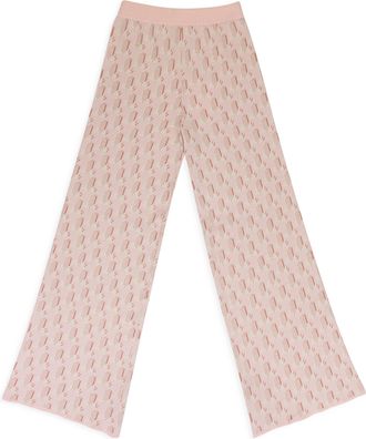 Lanvin BLUE/RED KNIT PULL ON PANTS