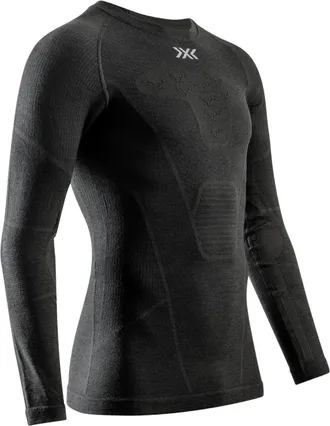 X Bionic Ski-top met logoprint - Zwart
