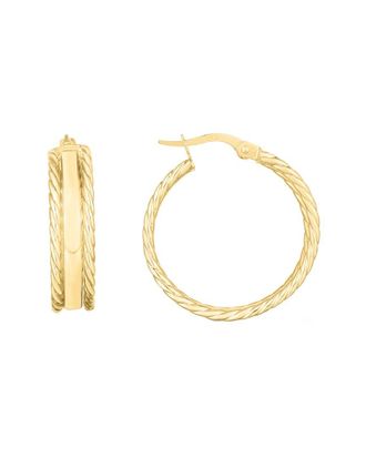 Italian Gold, Inc 14K Italian Gold Triple Row Hoops