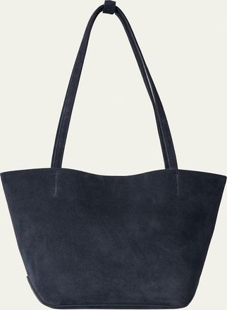 The Row Park Medium East-West Tote Bag in Suede