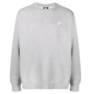 Nike Logo Crewneck Grijze Trui