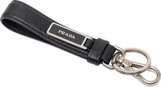 Prada Pre-owned Accessories, female, Black, Size: ONE SIZE Pre-owned Key Chain with Strap