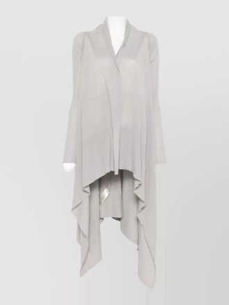 Rick Owens long wool cardigan open front knit