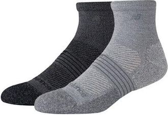 New Balance Unisex Pro Training Cushion QTR Socks 2 Pack in Nero, Nylon, Taglia XL