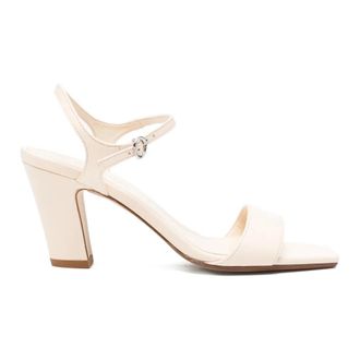 Aeyde Imogen Block-Heel Sandals - female - aeyde - High Heel Sandals - Beige - 4 1/2 UK - Shoes