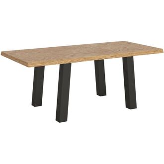 Itamoby Itamoby - Tavolo fisso 90x200 cm Svalen scortecciato rovere gambe antracite