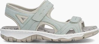 Rieker Womens Rieker CLARA Womens Hiking & Trail Sandals Green - Size: 7.5