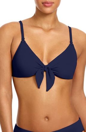 Robin Piccone Ava Underwire Triangle Bikini Top in Navy at Nordstrom, Size X-Small