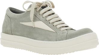 Rick Owens Womens Low Top Suede Sneakers Grey Trainers
