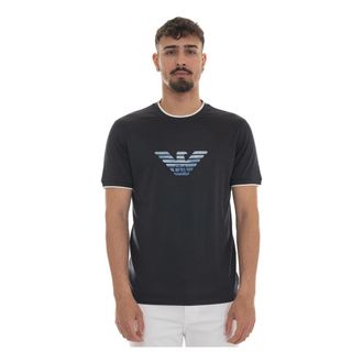 Emporio Armani Em 005271 T-shirt met ronde hals - Heren - T-shirts - Blauw - L - Katoen - Tops