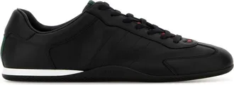 Gucci Black Leather Gucci Shift Sneakers