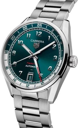 Tag Heuer Carrera Date Twin-Time - Accessories - Mujer - Verde - ONE SIZE