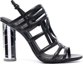 Ferragamo Florenza Mirrored-Heel Sandals