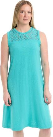 Wilt Sleeveless Lace Yoke Dress in Baltic at Nordstrom, Size X-Small