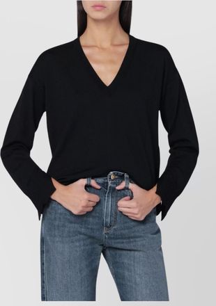 Roberto Collina wool v-neck sweater long sleeves