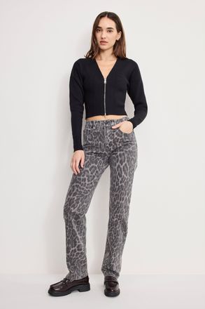 Good American Womens Bustier Sweater | Black, Size Large | Good American by Khlo&Egrave; Kardashian