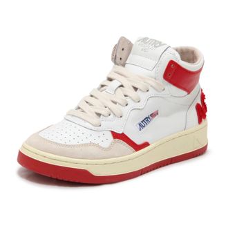 Autry Medalist Mid Vintage Effect Shoes - female - Autry - Sneakers - White - 4 UK - Shoes