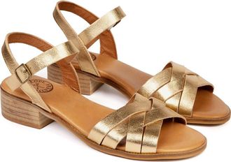 Penelope Chilvers Shepherdess Ankle Strap Sandal in Gold at Nordstrom, Size 10Us