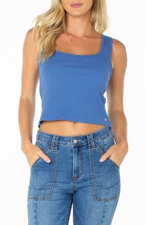 Roxy Dixon Rib Knit Top in Dutch Blue at Nordstrom, Size X-Small