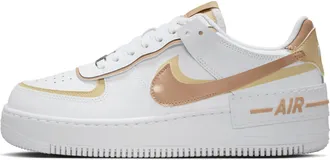 Nike Womens Air Force 1 Shadow Shoes in White | DZ1847-111