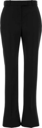 Alexander McQueen Black Tailored Flat Front Pants
