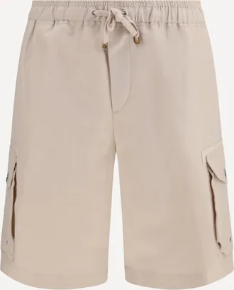 Brunello Cucinelli Bermuda in drill di cotone e lino Man 50