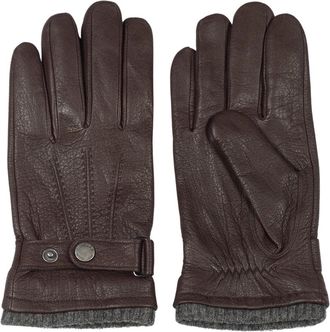 Howard London Leren handschoenen Bruno - Heren - Handschoenen - Bruin - 10 IN - Wol - Accessoires