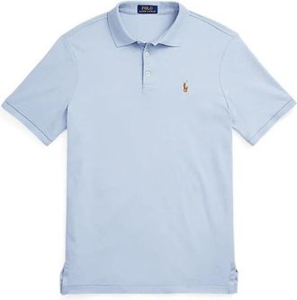 Polo Ralph Lauren Blauw Polo Shirt met Knoopsluiting - Heren - Polos - Blauw - S - Tops