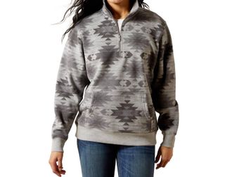 Ariat Womens Sienna Zip Sweatshirt In Mable