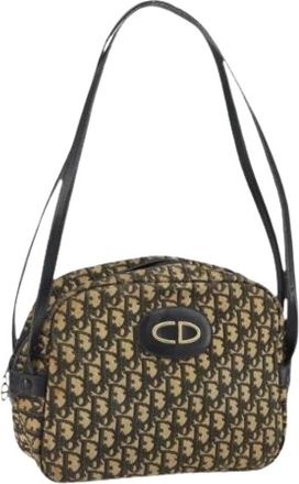 Dior Pre-owned Shoulder Bags, female, Brown, Size: ONE SIZE Pre-owned Trotter Canvas Shoulder Bag