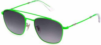 Police SPL996 ORIGINS LITE 2 08DZ Mens Sunglasses Green Size 55