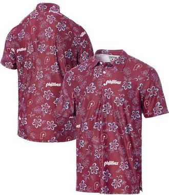 Reyn Spooner Mens Reyn Spooner Maroon Philadelphia Phillies Cooperstown Collection Performance Polo at Nordstrom, Size Small