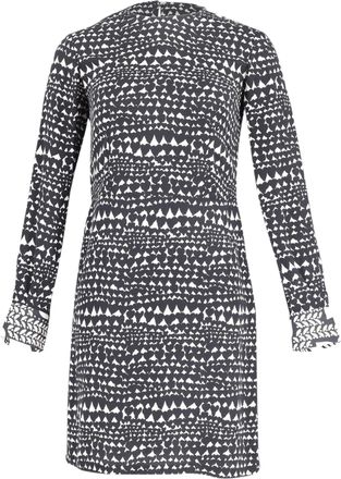 Stella McCartney Stella McCartney bedrukte kokerjurk van polyester in zwart-wit