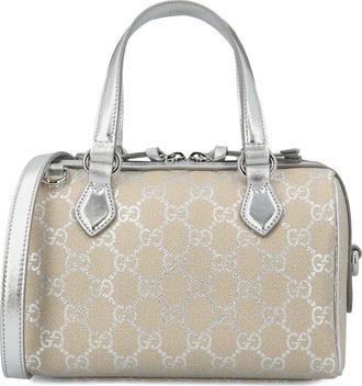 Gucci GG Emblem kleine shopper - Zilver