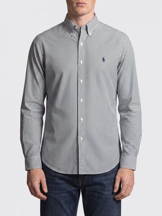 Polo Ralph Lauren Slim Fit Striped Stretch-Cotton Shirt with Pony Logo