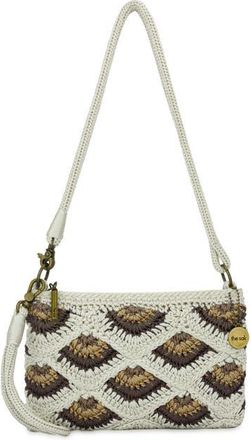 The Sak Vita Hand Crochet Crossbody Wristlet in Natural Mermaid at Nordstrom