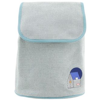 Herm&egrave;s Blue Toile H Backpack (Pre-Owned)