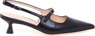 Anna F. Slingback Pumps - Dames - Pumps - Zwart - 37 EU - Leer - Schoenen