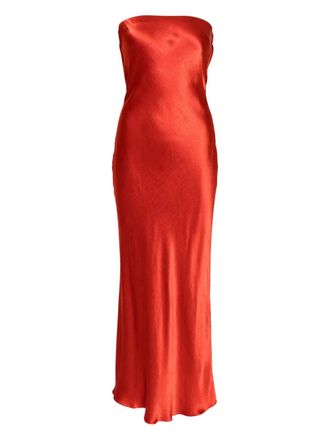 Bec&bridge Moon dance strapless dress - women - Viscose - 12 - Red