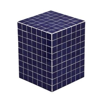 Jonathan Y Designs Callista 18 Modern Bohemian Ceramic Tiled Rectangle End Table in Navy White at Nordstrom