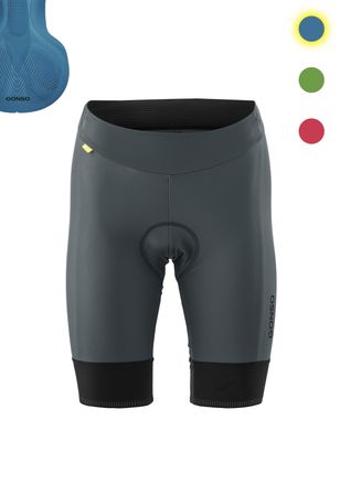 Gonso Fahrradhose GONSO SITIVO W, Damen, Gr. 34, Normalgr&ouml;ssen, grau (hellblau), 65% Polyamid, 35% Elasthan, Hosen Fahrradhose, Damen Radhose, Radlerhose mi