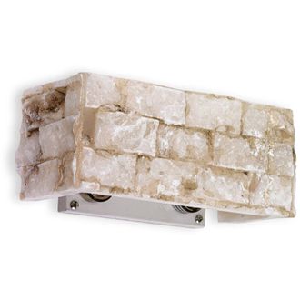 Ideal Lux Applique Rustica-Country Carrara Alabastro 2 Luci G9 3W 3000K Luce Calda