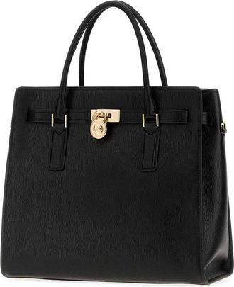 Michael Kors Womens Satchel Top Handle Black Leather