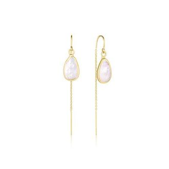 Set & Stones Carrie Baroque Pearl Threaders in Gold at Nordstrom