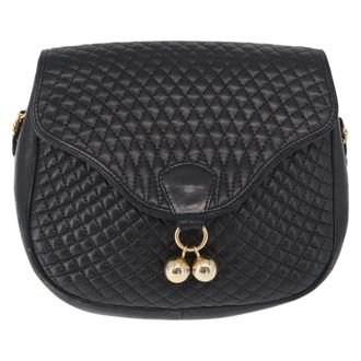 Bally Vintage Leather Leather Shoulder Bag Bag (Pre-Owned)
