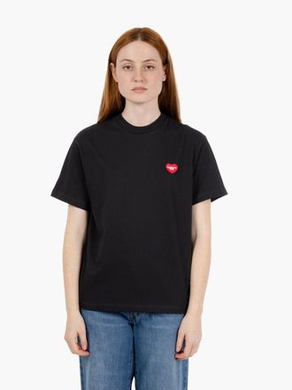 Carhartt Work in Progress W S/S Heart patch t-shirt black / red